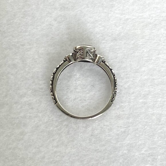 Silpada Sterling Silver 925 Black Faceted Oval Cubic Zirconia Band Ring Sz 8 - Picture 5 of 16